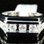 1.88CT Round Cut Diamond Channel Set Band Ring Men's 14k White Gold Over