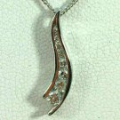 1.35Ct Round Cut Diamond Untique Shape Pendant Jewelry 14K White Gold Over