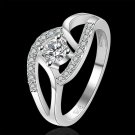 1.05Ct Round Cut VVS1/D Diamond Partywear Ring 14K White Gold Finish