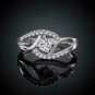 1.05Ct Round Cut VVS1/D Diamond Partywear Ring 14K White Gold Finish