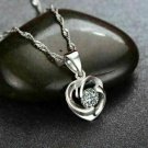1.50Ct Round Cut VVS1 Diamond Pendant Necklace W Chain White Gold Finish