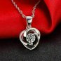 1.50Ct Round Cut VVS1 Diamond Pendant Necklace W Chain White Gold Finish