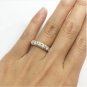 VVS1/D 1.50Ct Round Cut Diamond Engagement Band Ring 14k 2Tone Gold Over