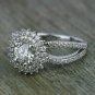 2.40Ct Round Cut Diamond Partywear Engagement Ring 14k White Gold Finish