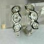 14K White Gold Finish 0.55Ct Round Cut D/VVS1 Simulated Diamond Earrings