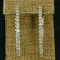 Hoop Earrings 1.00 CT Round-Cut Diamond 14K Rose Gold Over Snap Closure