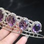 Victorian Inspired 10.20ct Rose Cut Diamond Amethyst 925 Wedding tiara