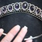 Victorian Inspired 10.20ct Rose Cut Diamond Amethyst 925 Wedding tiara