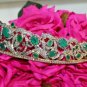 16.50ct Rose Cut Diamond Antique Look Silver Wedding Emerald Gemstone Tiara