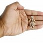 D/VVS1 2.80Ct Round Cut Scorpion Pendant Charm Unisex 14K Yellow Gold Plated