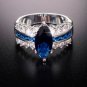D/VVS1 3.00Ct Marquise Cut Wedding Ring 14K White Gold Finish