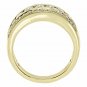 1.30Ctw Round Cut 14k Yellow Gold Plated Channel Wedding Band Ring