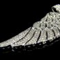 D/VVS1 1.30Ct Round Brilliant Cut Pendant 10K White Gold Plated Pendant