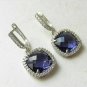 D/VVS1 1.20Ct Round Brilliant Cut 10K White Gold Plated Earrings