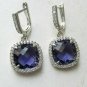 D/VVS1 1.20Ct Round Brilliant Cut 10K White Gold Plated Earrings