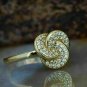 1.85Ct Round Cut D/VVS1 Wedding Engagement Ring 14K Yellow Gold Finish