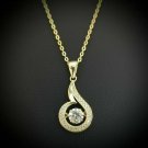 1.88ct Round Cut D/VVS1 Diamond Solitaire Pendant 14k Yellow Gold Finish