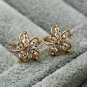 14k Yellow Gold Finish 2.55Ct Marquise Diamond 925 Silver Silver Earrings