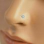 0.20ct Round Cut Diamond Nose Piercing Pin Stud Screw Yellow Gold Finish