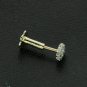 0.20ct Round Cut Diamond Nose Piercing Pin Stud Screw Yellow Gold Finish