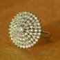 1.80Ct Round Cut D/VVS1 Diamond Cluster Cocktail Ring 14K Yellow Gold Over