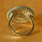 1.80Ct Round Cut D/VVS1 Diamond Cluster Cocktail Ring 14K Yellow Gold Over