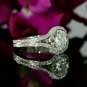 1.88Ct Round Cut D/VVS1 Diamond Engagement Ring 14K White Gold Finish