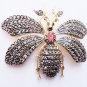 Pave Vintage Inspir. 4.30Ct. Rose Cut Diamond Silver Brooch Cum Pendant