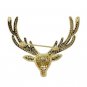 Reindeer Handmade 2.00Ctw Rose Cut Diamond Silver Pendant cum Brooch