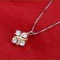 D/ VVS1 1.00Ct Round Cut Diamond Pendant 14K Yellow Gold Over W Free Chain