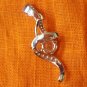 Soltaire 2.00Ct Round Cut Diamond Pendant 14K White Gold Over W Chain
