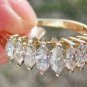 D/VVS1 2.15Ct Brilliant Marquise Cut Diamond Ring 14K Yellow Gold Finish