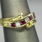 D/VVS1 0.45Ct Round Cut Diamond 14K Yellow Gold Plated Wedding Band Ring