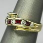 D/VVS1 0.45Ct Round Cut Diamond 14K Yellow Gold Plated Wedding Band Ring