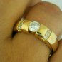 D/VVS1 1.00Ct Round Cut Diamond Men's  Engagement Band 14k Yellow Gold Over