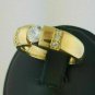 D/VVS1 1.00Ct Round Cut Diamond Men's  Engagement Band 14k Yellow Gold Over