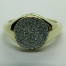 1.00CT Round Cut Diamond 14K Yellow Gold Over  Wedding Party-wear Ring