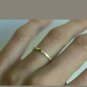 14k Yellow Gold Over 0.50ct Round Cut D/VVS1 Diamond Eternity Band