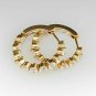 14K Yellow Gold Finish 2.35Ct Round Cut D/VVS1 Diamond Huggie Hoop Earrings