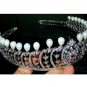 Partywear Victorian Inspired 16.50Ctw Rose Cut Diamond Silver Tiara