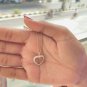 Valentine 1.50Ct Round Cut Diamond Pendant Yellow Gold Finish W Chain