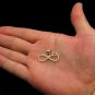 0.70Ct Round Cut D/VVS1 Diamond Heart Charm Pendant 14K Yellow Gold Over