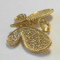 14K Yellow Gold Over W Chain 1.50Ct Round Cut Diamond Butterfly Pendant