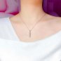 1.05Ct Round Cut D/VVS1 Diamond Pendant 14K White Gold Finish W Chain