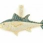 2.50Ct Round Cut Diamond Fish Pendant 14K Yellow Gold Over W Chain