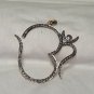 Om Style  Victorian 1.00cts Rose Cut Diamond Sterling Silver Pendant