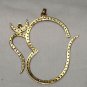 Om Style  Victorian 1.00cts Rose Cut Diamond Sterling Silver Pendant