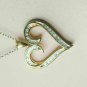 1.00Ct Round Cut Diamond Heart Shape Pendant Necklace W Chain 925 Silver