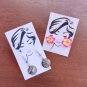 DIY Printable Earring Display Card Template Digital Download PDF Woman Face