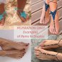 DIY Printable Barefoot Sandal Display Card Template Digital Download PDF Right Feet